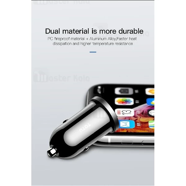 شارژر فندکی توتو TOTU DCCD-017 Car Charger توان 2.4 آمپر و دو پورت