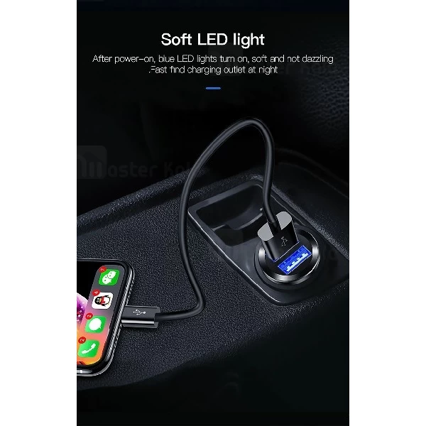 شارژر فندکی توتو TOTU DCCD-017 Car Charger توان 2.4 آمپر و دو پورت