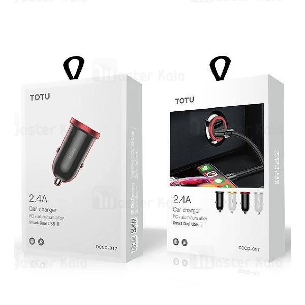 شارژر فندکی توتو TOTU DCCD-017 Car Charger توان 2.4 آمپر و دو پورت