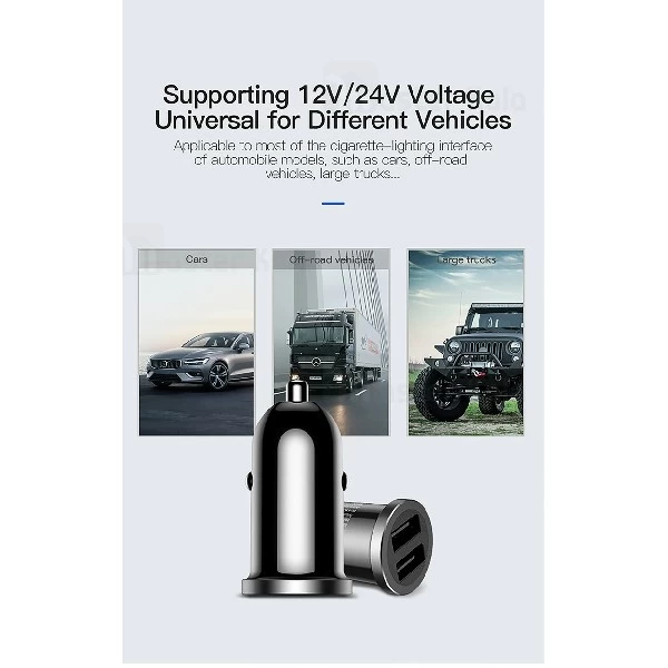 شارژر فندکی توتو TOTU DCCD-017 Car Charger توان 2.4 آمپر و دو پورت