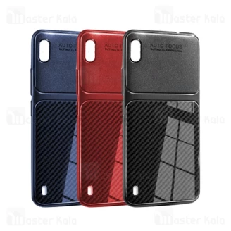 قاب ژله ای طرح چرم فیبر کربنی Samsung Galaxy A10 Auto Focus Fiber Carbon