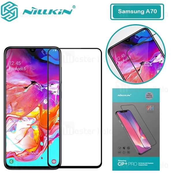 محافظ صفحه شیشه ای تمام صفحه نیلکین سامسونگ Samsung Galaxy A70 / A705 Nillkin CP+ Pro Glass