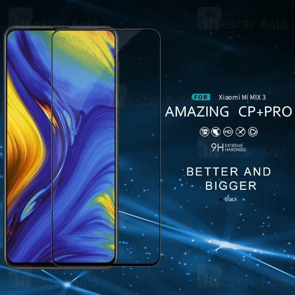 محافظ صفحه شیشه ای تمام صفحه نیلکین شیائومی Xiaomi Mi Mix 3 Nillkin CP+ Pro Glass