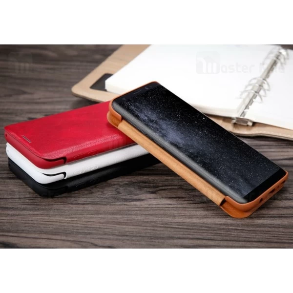 کیف چرمی Samsung Galaxy S8 Nillkin Qin Leather Case