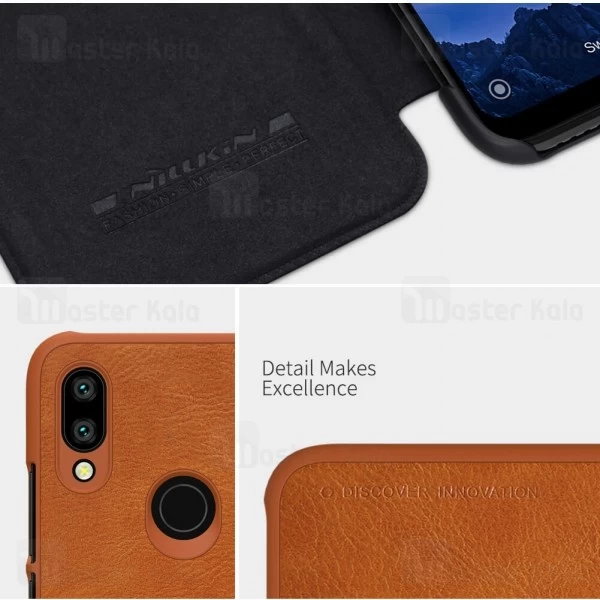 کیف چرمی Xiaomi Redmi 7 Nillkin Qin Leather Case