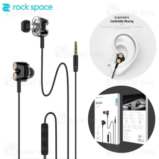هندزفری راک اسپیس RockSpace Mutin Dual-Unit Stereo Earphone RAU0596
