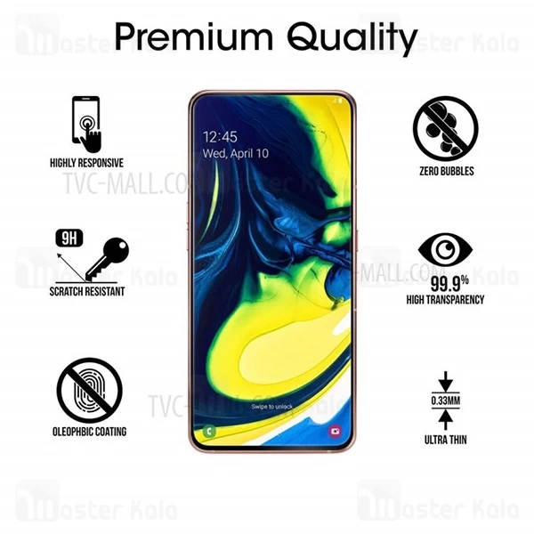 گلس تمام صفحه Samsung Galaxy A80 TT Glass Full Screen Protector
