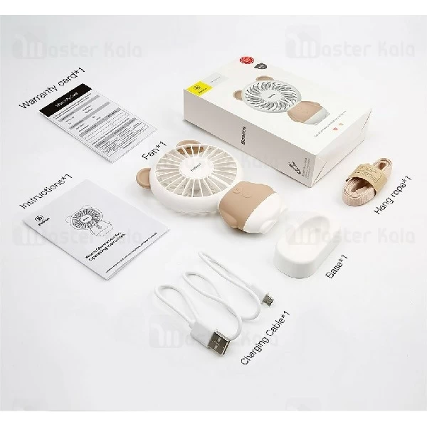 پنکه فانتزی بیسوس Baseus Dharma bear / Rabbit mini Fan طراحی قاب حمل
