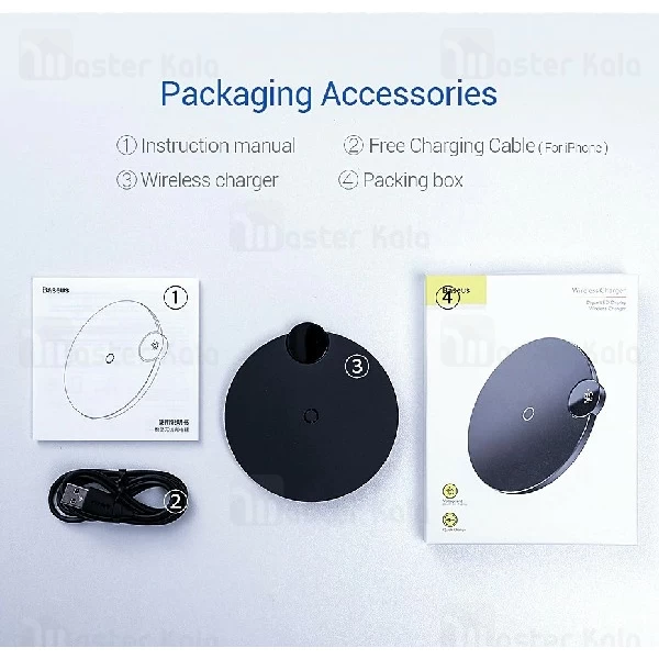 شارژر وایرلس 10 وات بیسوس Baseus Digital LED Display Wireless Charger WXSX-01