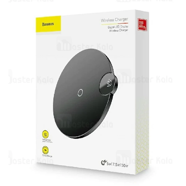 شارژر وایرلس 10 وات بیسوس Baseus Digital LED Display Wireless Charger WXSX-01