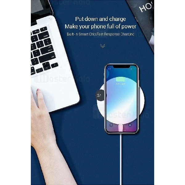 شارژر وایرلس 10 وات بیسوس Baseus Digital LED Display Wireless Charger WXSX-01