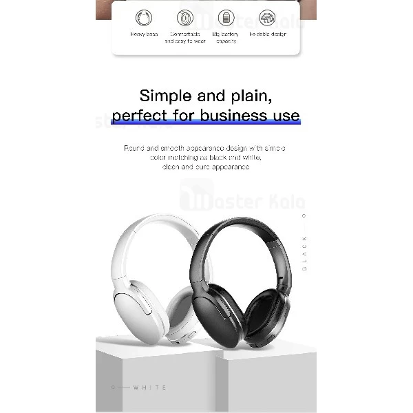 هدفون بلوتوث بیسوس Baseus Encok D02 Wireless Bluetooth Headphone