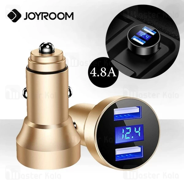 شارژر فندکی جویروم Joyroom JR-C07 Digital Car Charger توان 4.8 آمپر