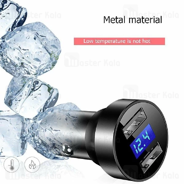 شارژر فندکی جویروم Joyroom JR-C07 Digital Car Charger توان 4.8 آمپر