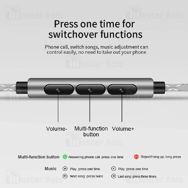 هندزفری سیمی جویروم Joyroom JR-E206 Extra Bass Wired Music