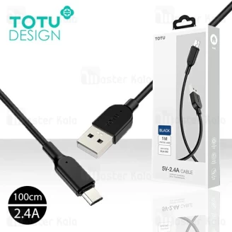 کابل میکرو یو اس بی توتو TOTU BMA-018 Jane توان 2.4 آمپر و طول 1 متر