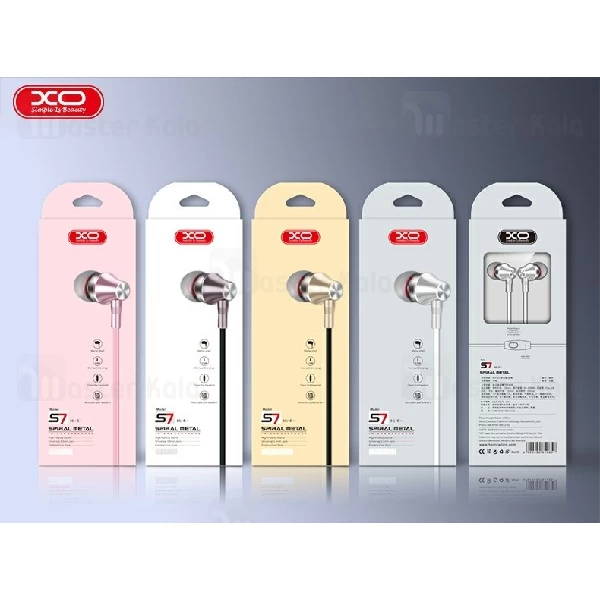 هندزفری سیمی ایکس او XO S7 Spiral Metal wired Handsfree