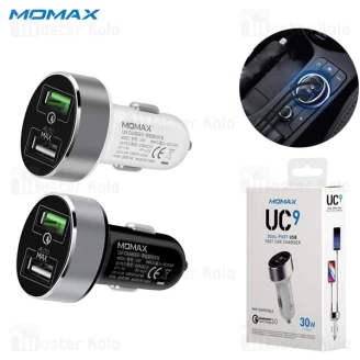 شارژر فندکی فست شارژ مومکس Momax UC9 QC 3.0 دو پورت