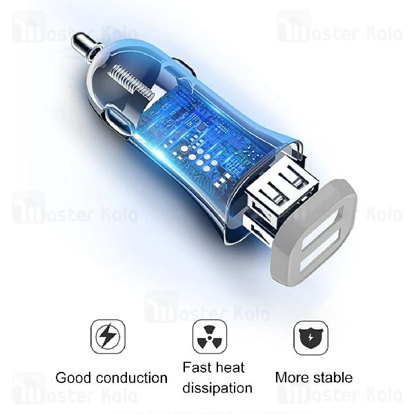 شارژر فندکی جویروم Joyroom C-M216 Phantom Car Charger توان 3.1 آمپر