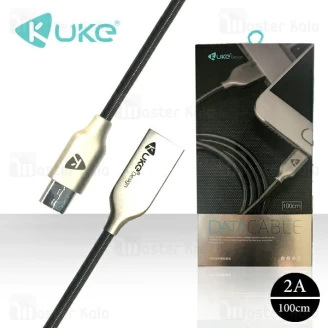 کابل میکرو یو اس بی فلزی Kuke G56 Data Cable با توان 2 آمپر و طول 1 متر