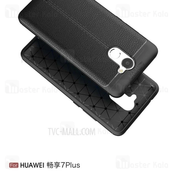 قاب طرح چرم Huawei Y7 Prime 2017 / Enjoy 7 Plus Auto Focus Jelly Case