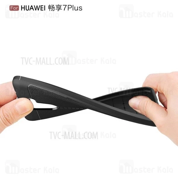 قاب طرح چرم Huawei Y7 Prime 2017 / Enjoy 7 Plus Auto Focus Jelly Case