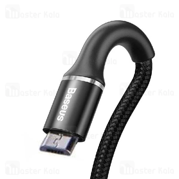 کابل میکرو یو اس بی بیسوس Baseus Halo CAMGH-D01 توان 3 آمپر و طول 25 سانتی متر