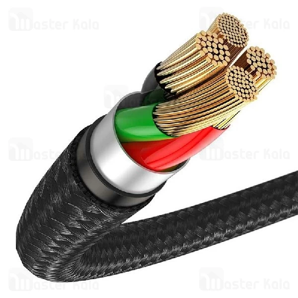 کابل میکرو یو اس بی بیسوس Baseus Halo CAMGH-D01 توان 3 آمپر و طول 25 سانتی متر