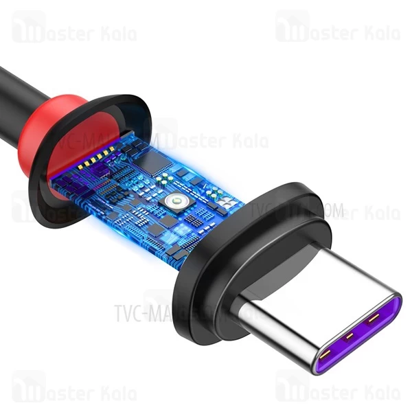 کابل Type C سوپر شارژ بیسوس Baseus Purple Ring 4A CATZS-01 توان 40 وات
