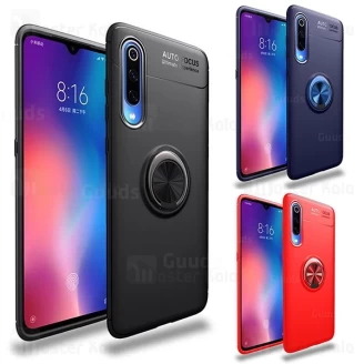 قاب ژله ای طرح چرم انگشتی شیائومی Xiaomi Mi 9 SE / Mi9 SE Becation A.F Magnetic Ring