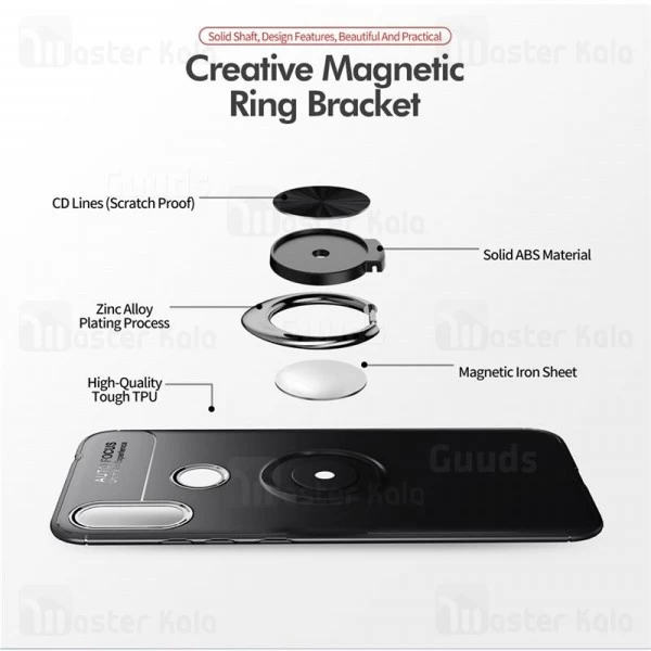 قاب Becation Auto Focus Magnetic Ring Case Xiaomi Redmi Note 7 / Note 7 Pro  
