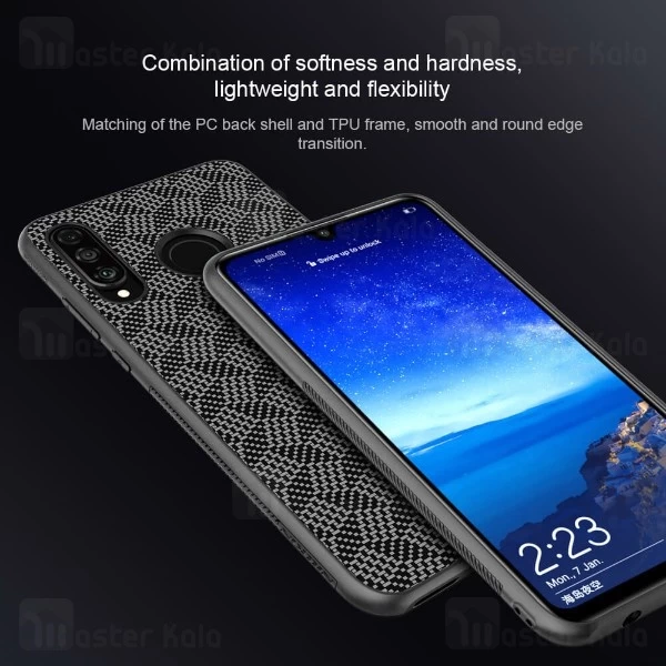 قاب فیبر کربنی نیلکین هواوی Huawei P30 Lite / Nova 4e Nillkin Synthetic Fiber Plaid