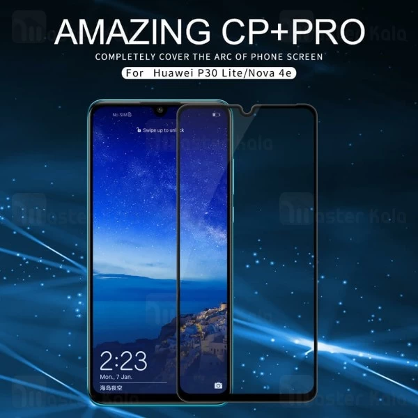 محافظ صفحه شیشه ای تمام صفحه تمام چسب نیلکین Huawei P30 Lite / Nova 4e Nillkin CP+ Pro