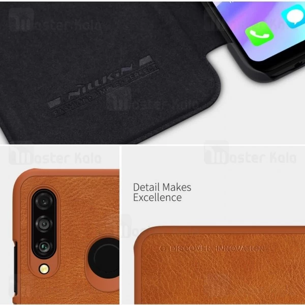کیف چرمی Huawei P30 Lite / Nova 4e Nillkin Qin Leather Case