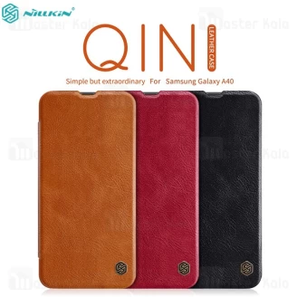 کیف چرمی نیلکین سامسونگ Samsung Galaxy A40 / A405 Nillkin Qin Leather Case