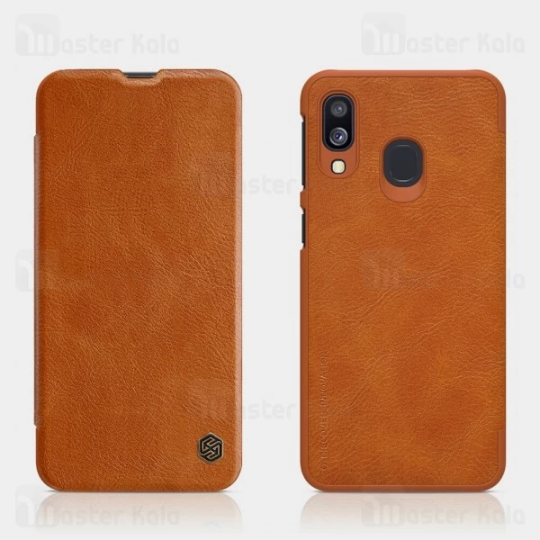 کیف چرمی Samsung Galaxy A40 Nillkin Qin Leather Case