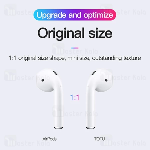 هندزفری بلوتوث دوگوش توتو TOTU EAUB-024 Glory Series مناسب آیفون و اندروید