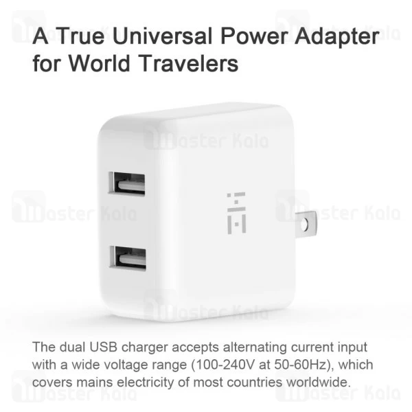 آداپتور Xiaomi ZMI HA622 Dual USB Quick Charger
