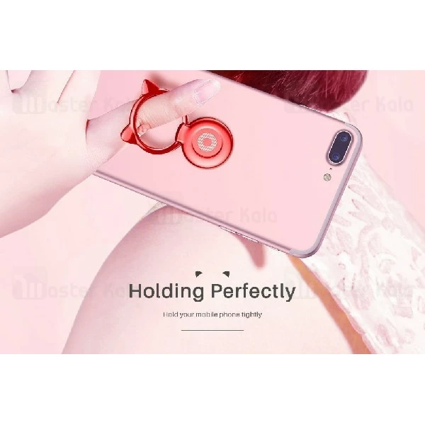 حلقه نگهدارنده موبایل بیسوس Baseus Cat Ear Ring Bracket SUMA-01 طرح گربه