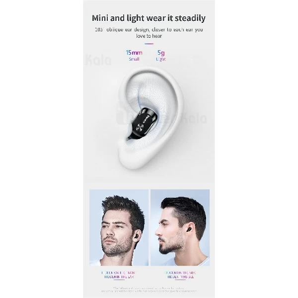 هندزفری بلوتوث بیسوس Baseus Encok Wireless Earphone A03 NGA03-01 به همراه داک شارژ