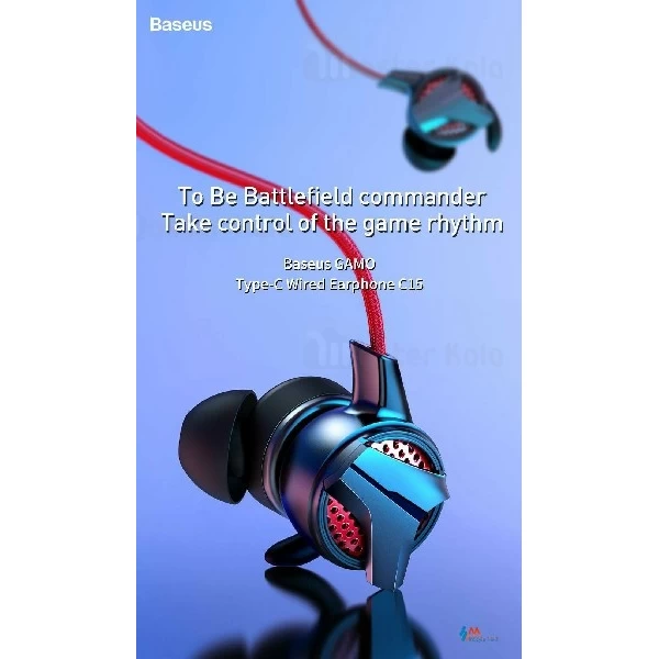 هندزفری سیمی بیسوس Baseus GAMO Wired Earphone H15 NGH15-01 طراحی گیمینگ