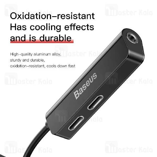 کابل تبدیل Lightning اتصال همزمان هندزفری و شارژر Baseus Audio Converter CALL52-01