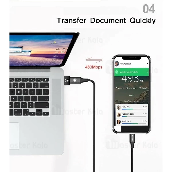 تبدیل Type C به USB بیسوس Baseus Exquisite USB to Type-C Converter CATJQ-A01