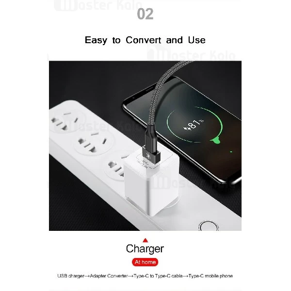 تبدیل Type C به USB بیسوس Baseus Exquisite USB to Type-C Converter CATJQ-A01