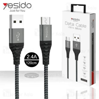 کابل میکرو یو اس بی یسیدو Yesido CA32 Cable توان 2.4 آمپر و طول 1.2 متر