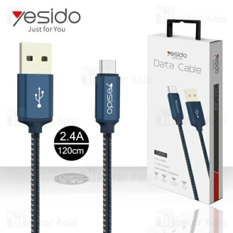کابل میکرو یو اس بی یسیدو Yesido CA33 Cable توان 2.4 آمپر و طول 1.2 متر