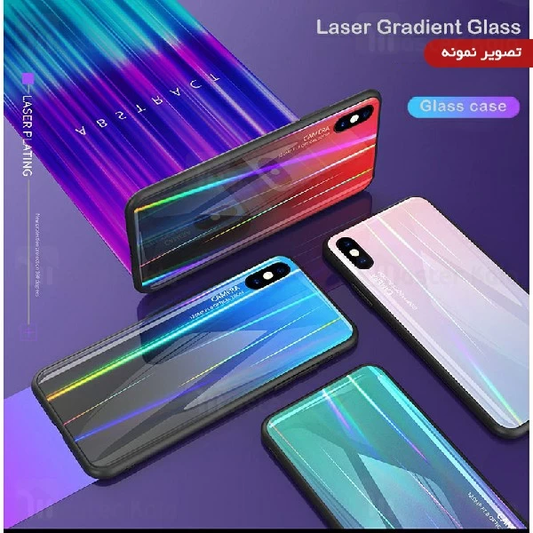 قاب لیزری رنگین کمانی سامسونگ Samsung Galaxy A7 2018 Aurora Laser Case