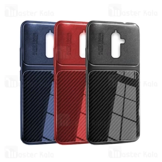 قاب ژله ای طرح چرم فیبر کربنی Nokia 7 Plus Auto Focus Fiber Carbon