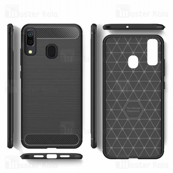 قاب Samsung Galaxy A20 / A30 Fiber Carbon Rugged Armor Case