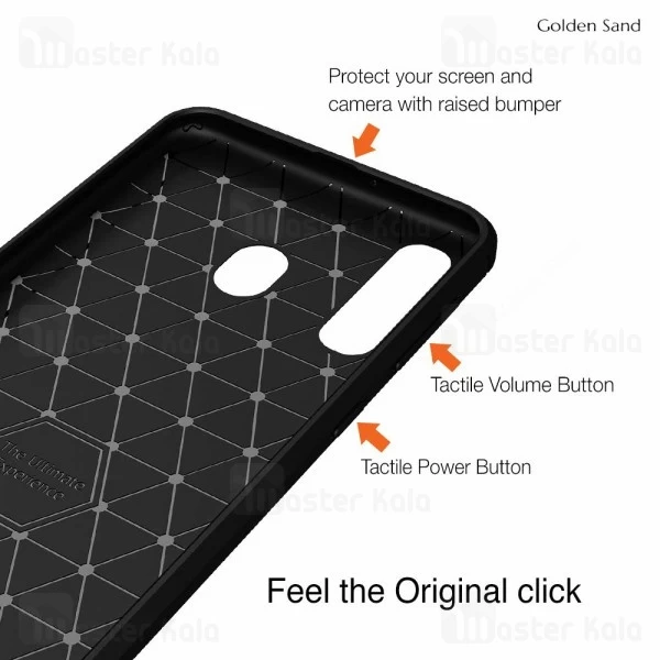 قاب Samsung Galaxy M30 Fiber Carbon Rugged Armor Case